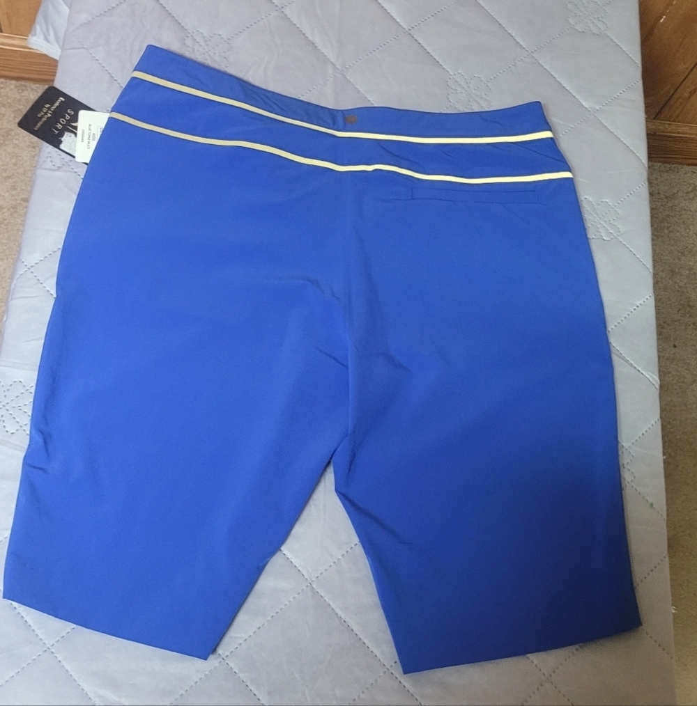 EP Pro Blue Topaz Multi Obsidian golf shorts for women. Size 10 NWT - Picture 6 of 10